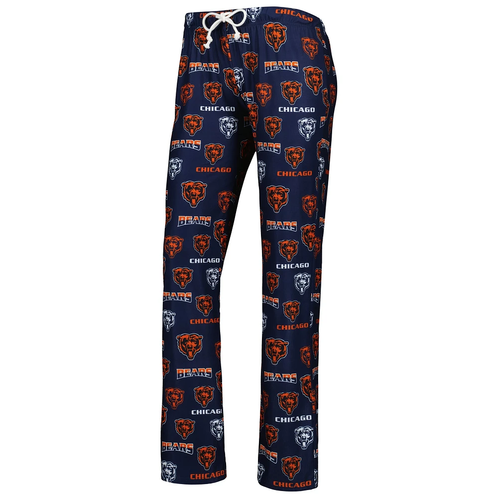 Women's Concepts Sport Navy Chicago Bears Breakthrough Knit Pants