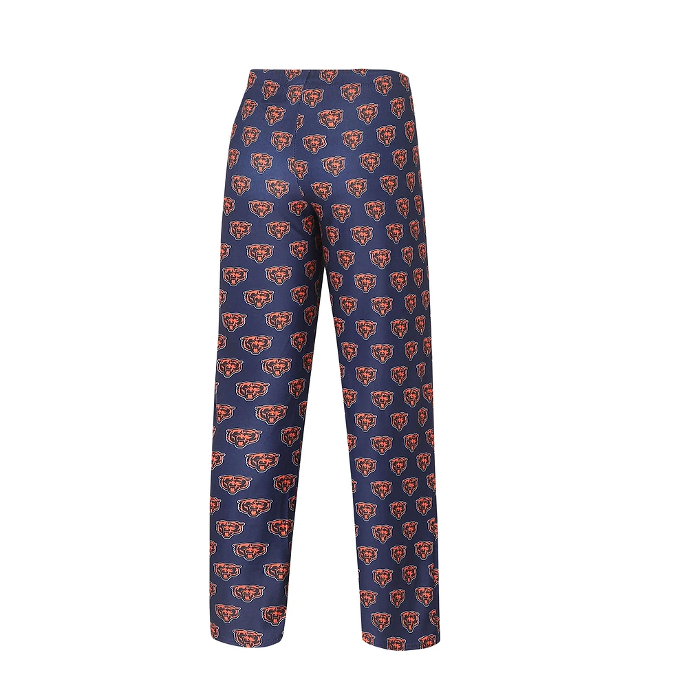 Women's Concepts Sport Navy Chicago Bears Gauge Allover Print Sleep Pants