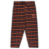 Women's Concepts Sport Navy Chicago Bears Plus Badge T-Shirt & Flannel Pants Sleep Set