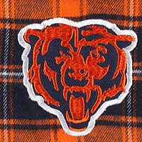 Women's Concepts Sport Navy Chicago Bears Plus Badge T-Shirt & Flannel Pants Sleep Set