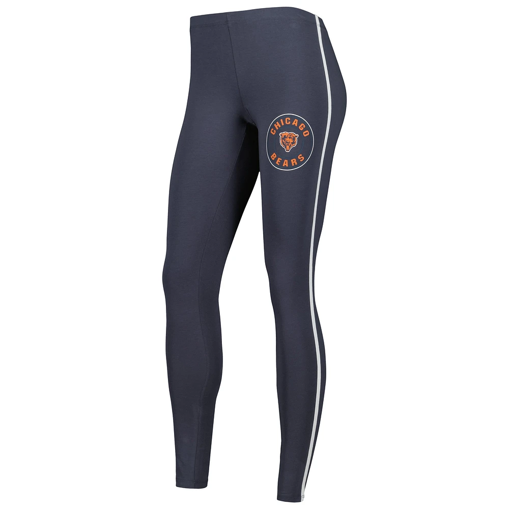 Women's Concepts Sport White/Charcoal Chicago Bears Sonata T-Shirt & Leggings Sleep Set