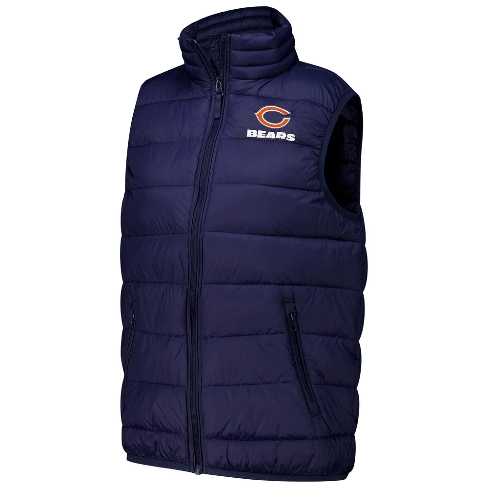 Women's  Dunbrooke Navy Chicago Bears Alberta Full-Zip Vest