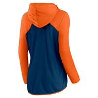 Women's Fanatics Navy/Orange Chicago Bears Forever Fan Full-Zip Hoodie