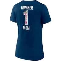 Women's Fanatics Navy Chicago Bears Team Mother's Day V-Neck T-Shirt