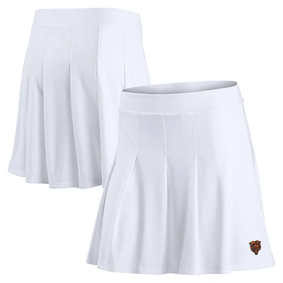 Jupe-short de tennis blanche avec logo principal des Chicago Bears Fanatics pour femmes