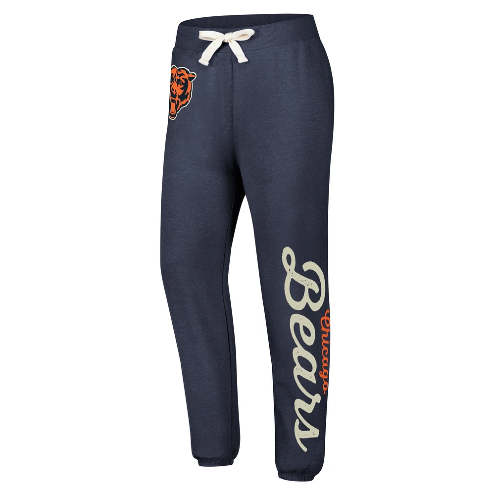 Women's G-III 4Her by Carl Banks Navy Chicago Bears Scrimmage Fleece Pants