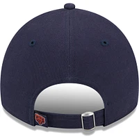 Casquette réglable bleu marine Chicago Bears Leaves 9TWENTY pour femmes