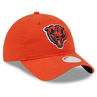 Women's New Era  Orange Chicago Bears  Main Core Classic 2.0 9TWENTY Adjustable Hat