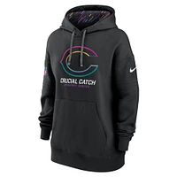 Women's Nike  Black Chicago Bears 2024 NFL Crucial Catch Club Pullover Hoodie