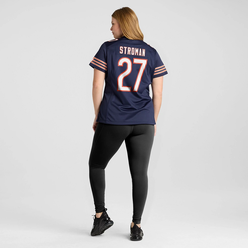 Maillot Nike Greg Stroman pour femme, bleu marine, Chicago Bears Team Game