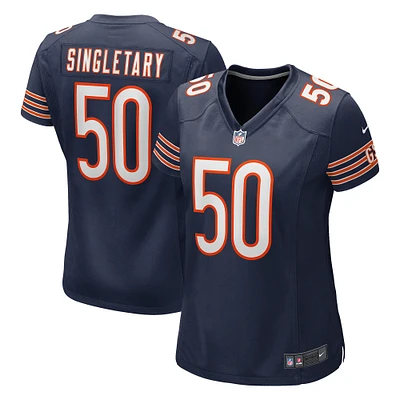 Maillot de joueur retraité Nike Mike Singletary pour femme des Chicago Bears Game, bleu marine