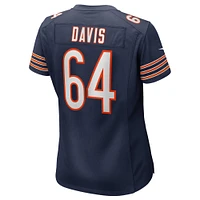 Women's Nike Nate Davis  Navy Chicago Bears Game Jersey