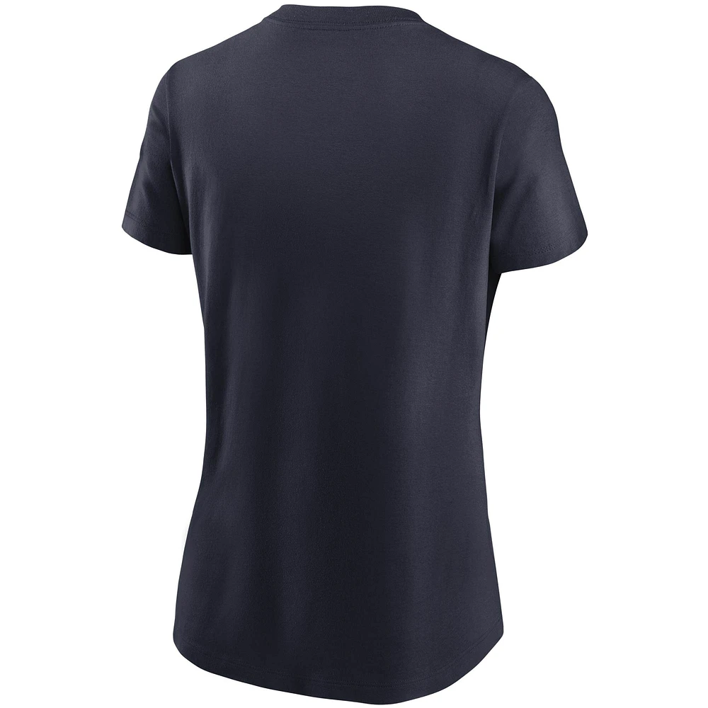 Women's Nike Navy Chicago Bears Logo Essential T-Shirt