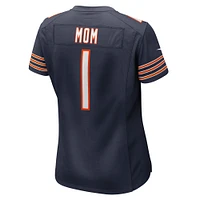 Women's Nike Number 1 Mom Navy Chicago Bears Game Jersey
