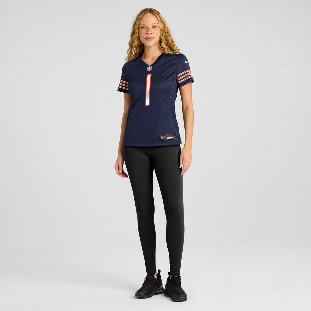 Women's Nike Number 1 Mom Navy Chicago Bears Game Jersey
