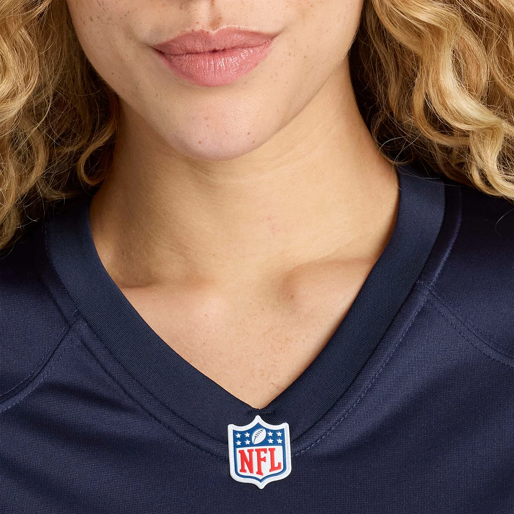 Women's Nike Ozzy Trapilo  Navy Chicago Bears Team Game Jersey