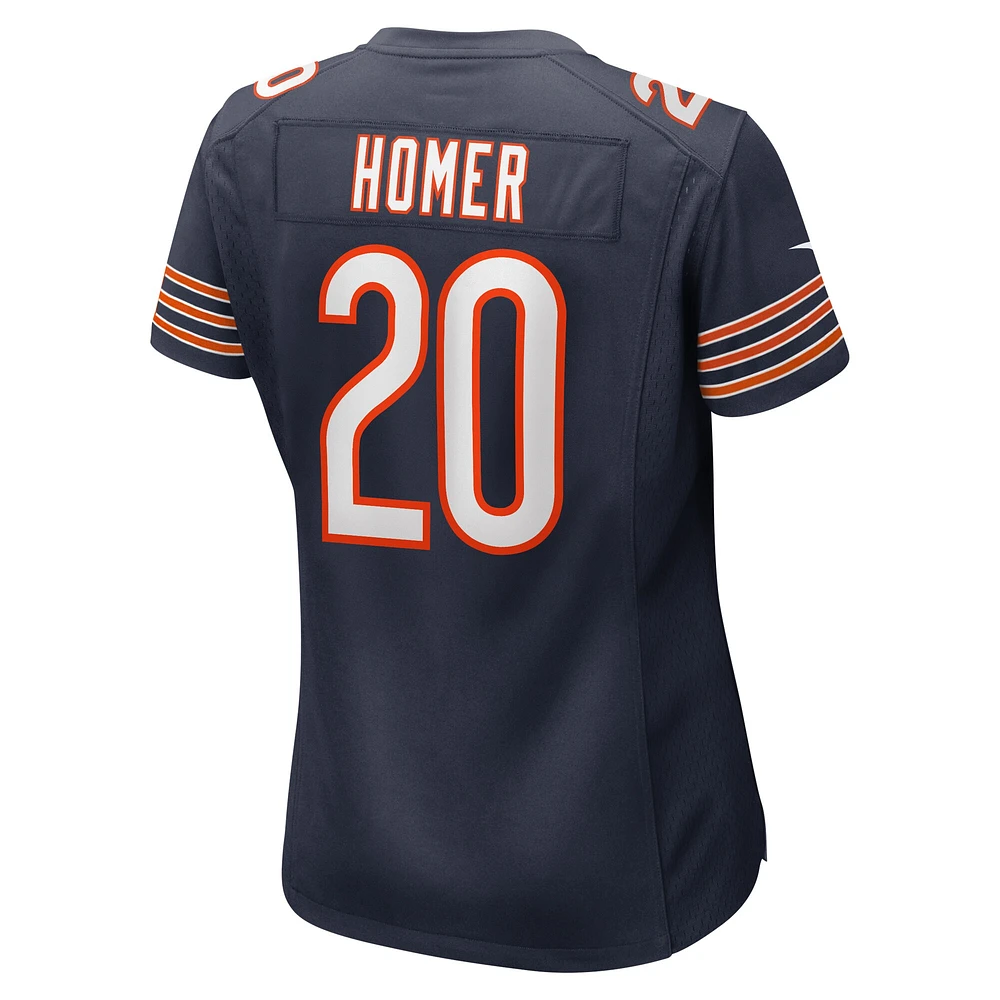Women's Nike Travis Homer Navy Chicago Bears Game Player Jersey