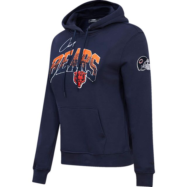 Sweat à capuche Pro Standard Navy Chicago Bears Local Patch pour femme