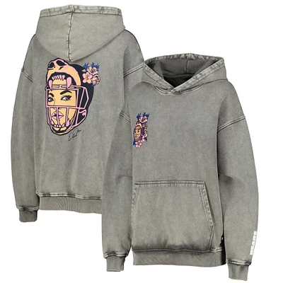 Sweat à capuche gris The Wild Collective pour femmes Chicago Bears x Ellen Ma 2024 Collection Mois de l'histoire