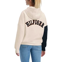 Women's Tommy Hilfiger Cream/Navy Chicago Bears Harriet Pullover Hoodie