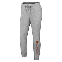 Ensemble de nuit pour femme WEAR by Erin Andrews Heather Gray Chicago Bears en tricot à manches longues et pantalon