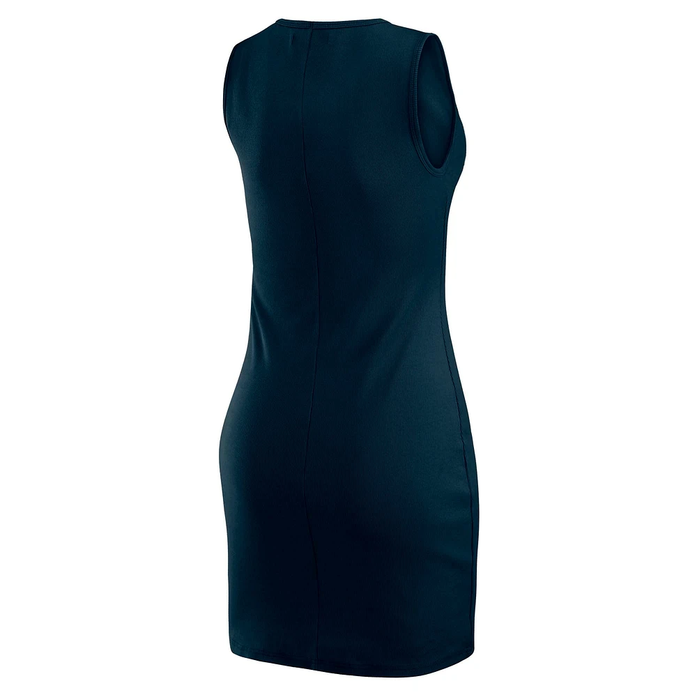 Women's WEAR by Erin Andrews x Gracie Hunt Navy Chicago Bears Ribbed Tank Dress