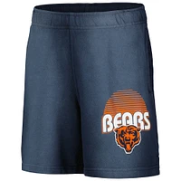 Youth Navy Chicago Bears Beach Bum Sun-Bleached French Terry Shorts