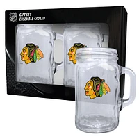 Chicago Blackhawks 2-Pack 16oz. Mason Mug Set