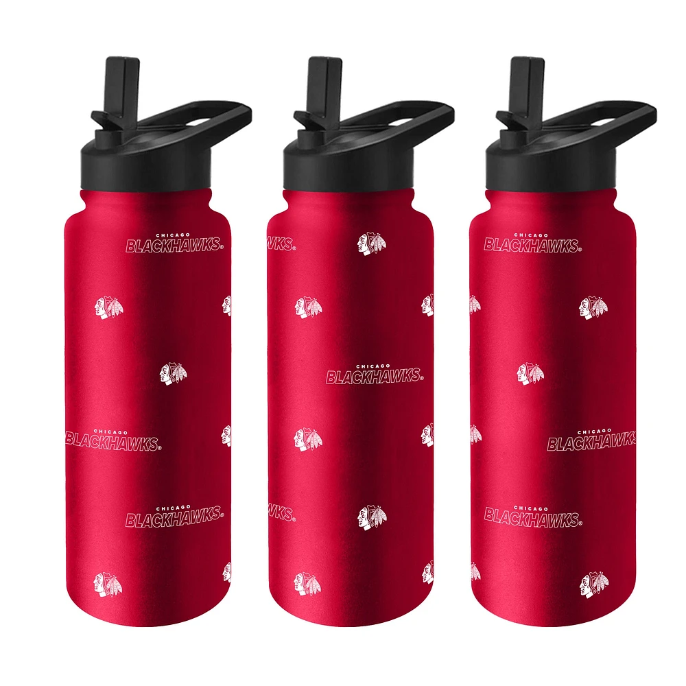 Bouteille de boisson rafraîchissante Steep and Repeat de 34 oz des Blackhawks de Chicago