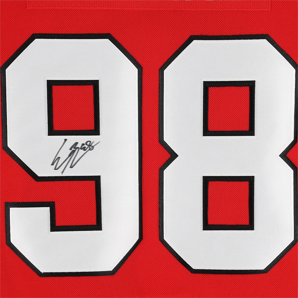 Connor Bedard Chicago Blackhawks Autographed Red adidas Authentic Jersey