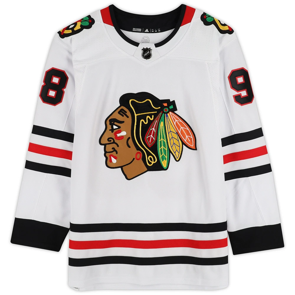 Connor Bedard Chicago Blackhawks Autographed White adidas Authentic Jersey