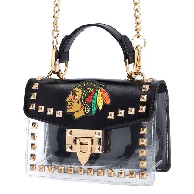 Cuce Chicago Blackhawks Sac à bandoulière transparent clouté