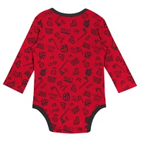 Infant Red Chicago Blackhawks Dynamic Defender Long Sleeve Bodysuit