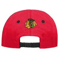 Casquette souple et souple My First Tail Sweep des Chicago Blackhawks pour bébé rouge