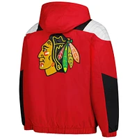 Men's Starter  Red Chicago Blackhawks Charger Half-Zip Pullover Hoodie