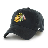Men's '47 Black Chicago Blackhawks Classic Franchise Fitted Hat