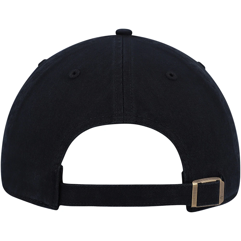 Men's '47 Black Chicago Blackhawks Clean Up Adjustable Hat