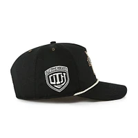 Casquette ajustable noire '47 Chicago Blackhawks Old Time Hockey Rafter Sure Shot Hitch pour homme