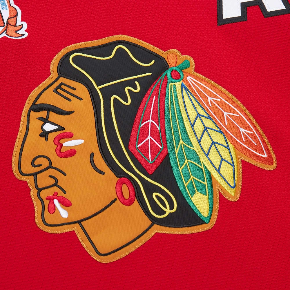 Men's Chris Chelios Red Chicago Blackhawks 1991-92 Power Play Jersey