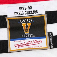 Men's Chris Chelios Red Chicago Blackhawks 1991-92 Power Play Jersey