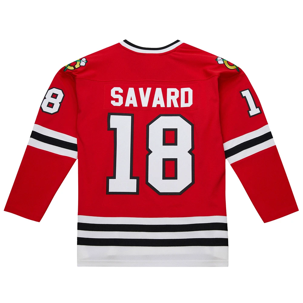 Men's Denis Savard Scarlet Chicago Blackhawks 1980-81 Power Play Jersey