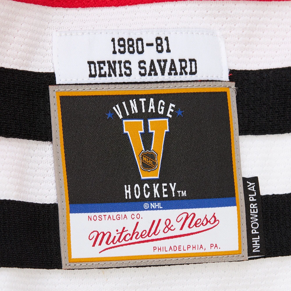 Men's Denis Savard Scarlet Chicago Blackhawks 1980-81 Power Play Jersey