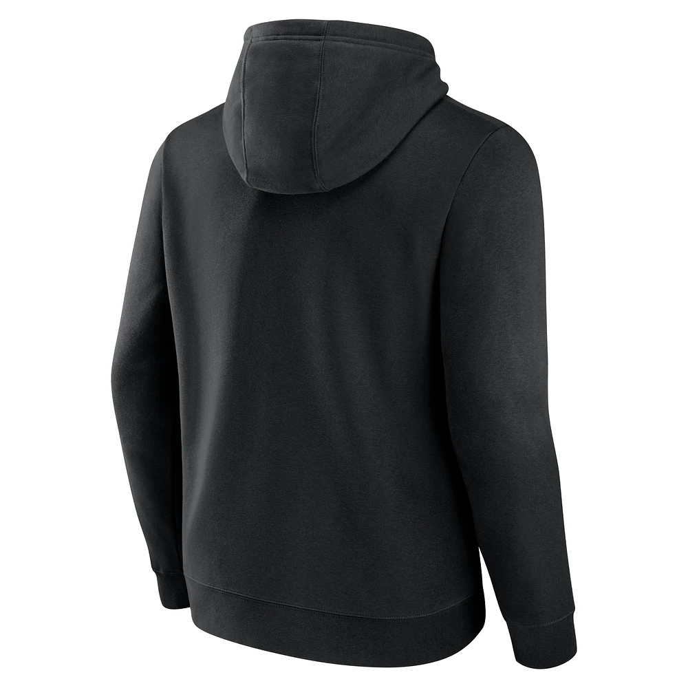 Men's Fanatics  Black Chicago Blackhawks Authentic Pro Core Secondary Fleece Pullover Hoodie