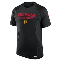 Men's Fanatics  Black Chicago Blackhawks Authentic Pro Rink Tech T-Shirt