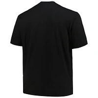 Men's Fanatics Black Chicago Blackhawks Big & Tall Wordmark T-Shirt