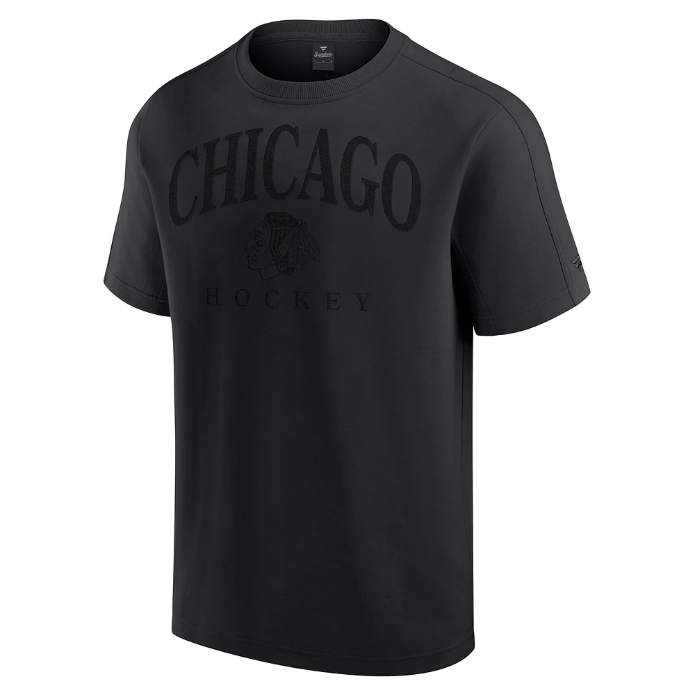 Men's Fanatics Black Chicago Blackhawks Elements Flex Tri-Blend T-Shirt