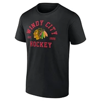 Men's Fanatics Black Chicago Blackhawks Local T-Shirt