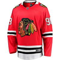 Men's Fanatics Connor Bedard Red Chicago Blackhawks Home Premier Breakaway Player Jersey