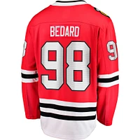 Men's Fanatics Connor Bedard Red Chicago Blackhawks Home Premier Breakaway Player Jersey