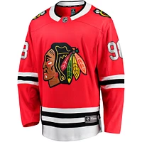 Men's Fanatics Connor Bedard Red Chicago Blackhawks NHL Draft Home Breakaway Player Jersey